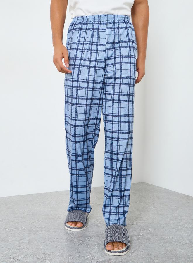 ستايلي بنطال بيجاما بطبعة كاروهات وقصة مريحة - Image 1